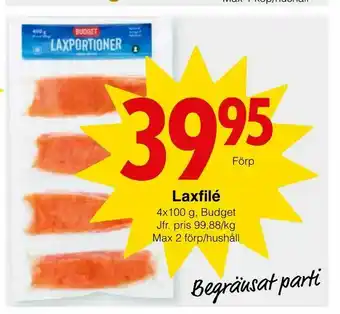 Matöppet Laxfilé erbjuda