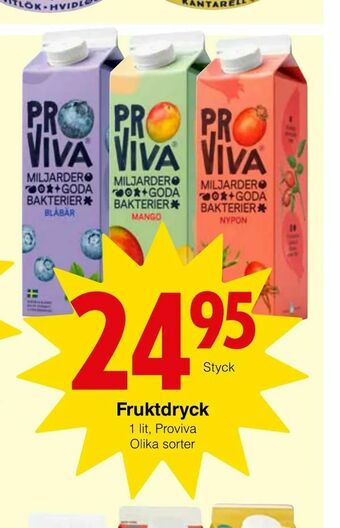 Matöppet Fruktdryck erbjuda