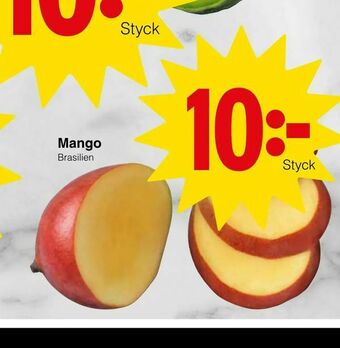 Matöppet Mango erbjuda