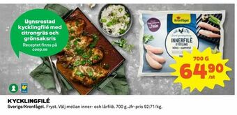 Coop Kycklingfilé erbjuda