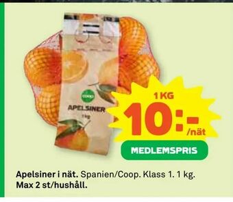 Stora Coop Apelsiner i nät erbjuda