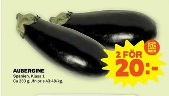 Stora Coop Aubergine erbjuda