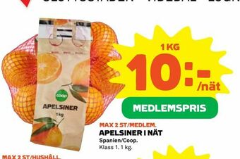 Coop Apelsiner i nät erbjuda