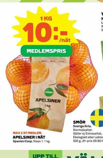 Coop Apelsiner i nät erbjuda