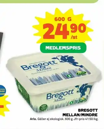 Coop Forum Bregott mellan/mindre erbjuda