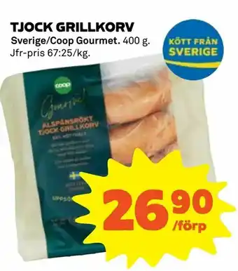 Coop Tjock grillkorv erbjuda