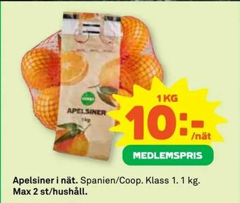 Stora Coop Apelsiner i nät erbjuda