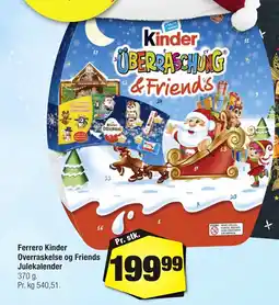 Calle Ferrero Kinder Overraskelse og Friends Julekalender erbjuda