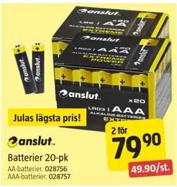 Jula Anslut batterier erbjuda