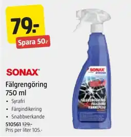 Jula Sonax fälgrengöring erbjuda
