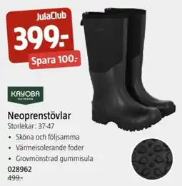 Jula Kayoba neoprenstövlar erbjuda