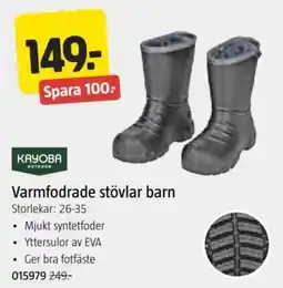 Jula Kayoba varmfodrade stövlar barn erbjuda