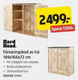 Jula Hard Head förvaringsbod av trä erbjuda