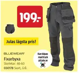 Jula Bluewear fixarbyxa erbjuda