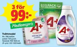 Stora Coop A+ tvättmedel erbjuda