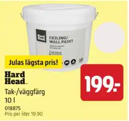Jula Hard Head tak-/väggfärg erbjuda