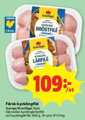 Kronfågel kycklingfilé