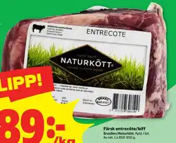 Stora Coop Naturkott entrecote erbjuda