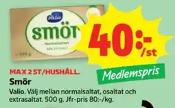 Stora Coop Valio Smör erbjuda