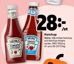 Stora Coop Heinz ketchup erbjuda