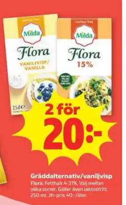 Stora Coop Milda Flora vaniljvisp erbjuda