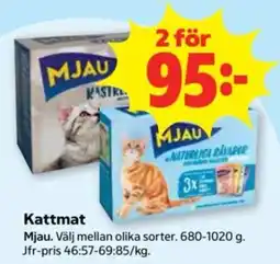 Stora Coop Mjau kattmat erbjuda