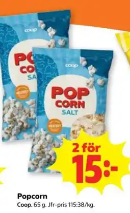 Stora Coop Coop Popcorn erbjuda