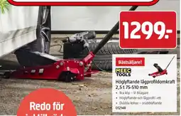 Jula MeeC Tools höglyftande lågprofildomkraft erbjuda