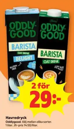 Stora Coop Oddlygood havredryck erbjuda