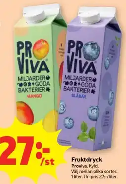 Stora Coop Proviva frukt erbjuda