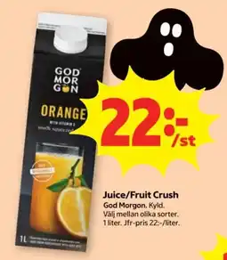 Stora Coop God Morgen Juice/Fruit Crush erbjuda