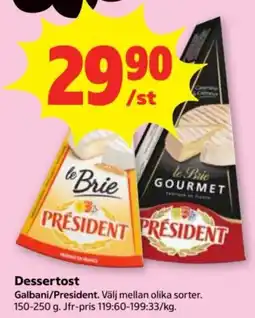 Stora Coop President dessertost erbjuda