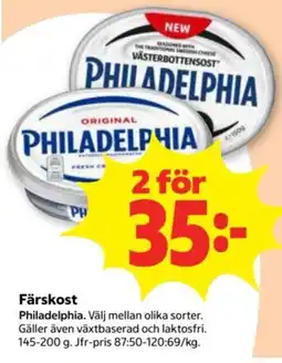 Stora Coop Philadelphia färskost erbjuda