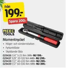 Jula Meec tools momentnyckel erbjuda