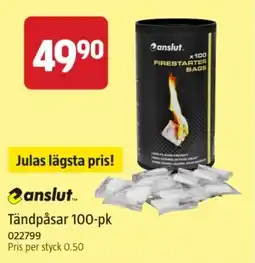 Jula anslut tändpåsar erbjuda