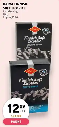 Scandinavian Park Halva finnish soft licorice erbjuda