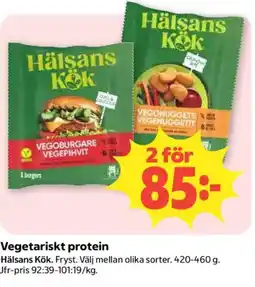 Coop Hälsans Kök vegetariskt protein erbjuda