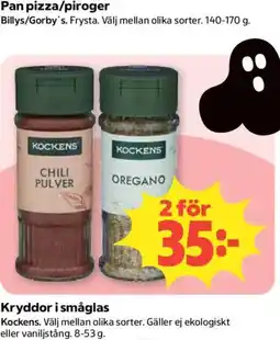 Coop Kockens chili pulver oregano erbjuda