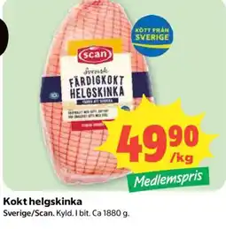 Coop Scan Kokt helgskinka erbjuda
