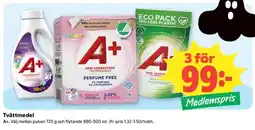 Coop A+ tvättmedel erbjuda