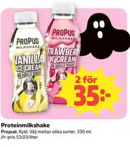 Coop Propud proteinmilkshake erbjuda