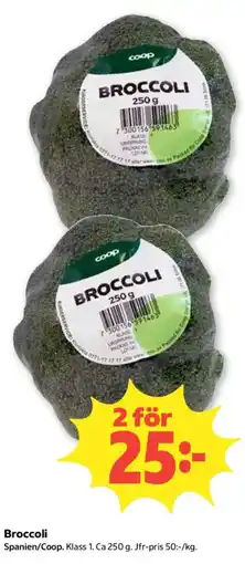 Coop Broccoli erbjuda