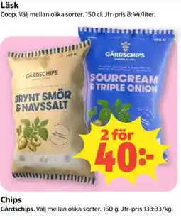 Coop Gårdschips chips erbjuda