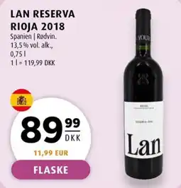 Scandinavian Park Lan Reserva Rioja 2018 erbjuda