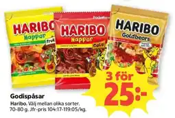 Coop Haribo godispåsar erbjuda