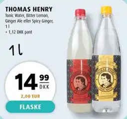 Scandinavian Park Thomas Henry Tonic Water, Bitter Lemon, Ginger Ale eller Spicy Ginger erbjuda