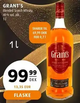 Scandinavian Park Grants blended scotch whisky erbjuda