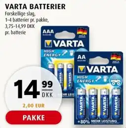 Scandinavian Park Varta batterier erbjuda
