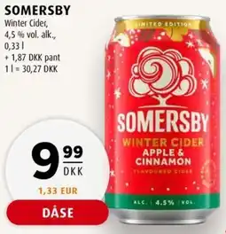 Scandinavian Park Somersby winter cider apple & cinnamon erbjuda