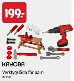 Jula Kayoba verktygslåda för barn erbjuda